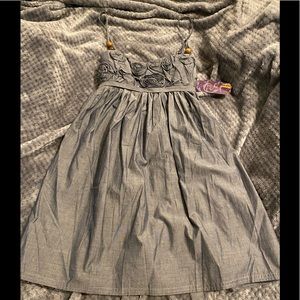 NWT chambray denim spaghetti strap dress Kouture by Kimora Lee Simmons